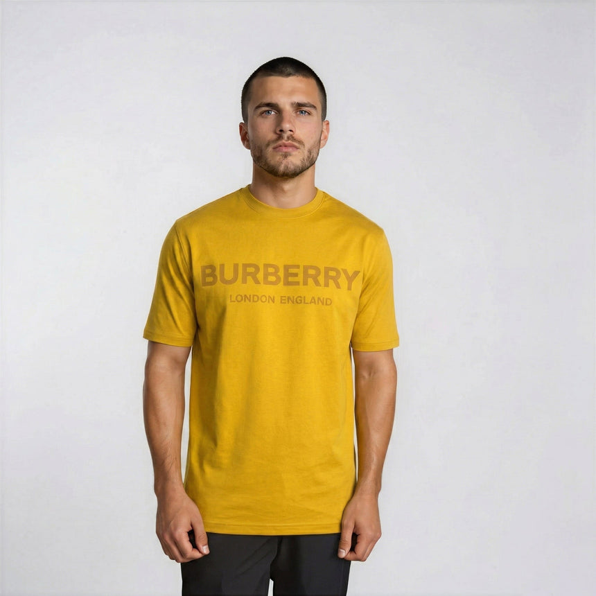 Burberry 'Ellison' Logo Print T-Shirt Orange - Boinclo - Outlet Sale Under Retail
