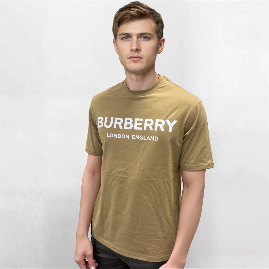 Burberry 'Ellison' London Logo Print T-Shirt Archive Beige - Boinclo - Outlet Sale Under Retail