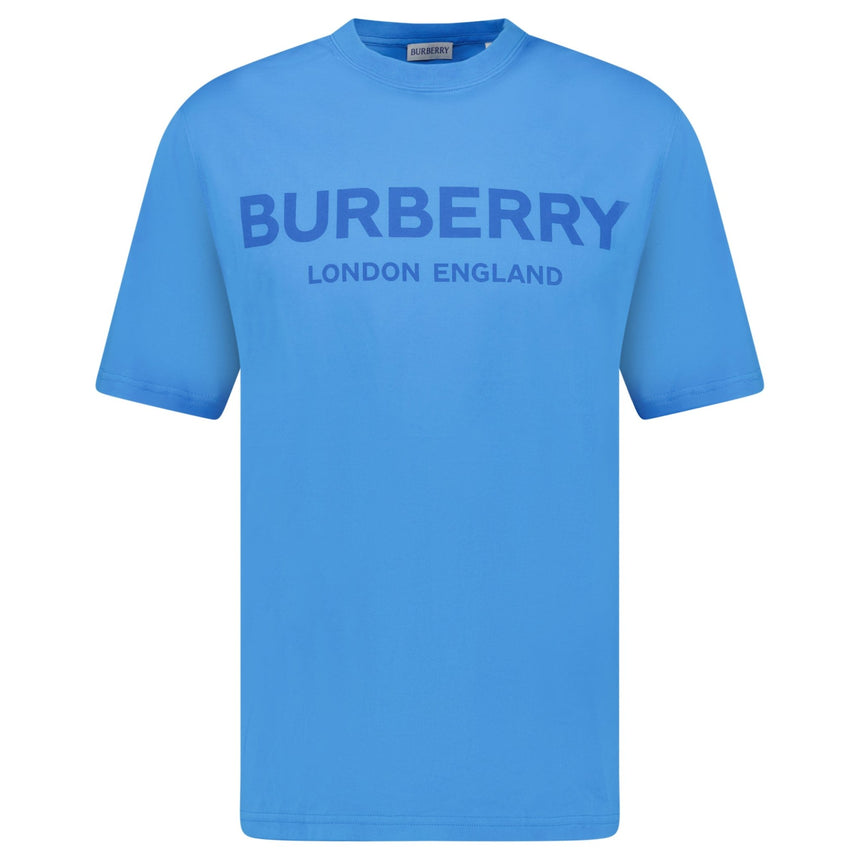 Burberry 'Ellison' London Logo Print T-Shirt Blue - Boinclo - Outlet Sale Under Retail