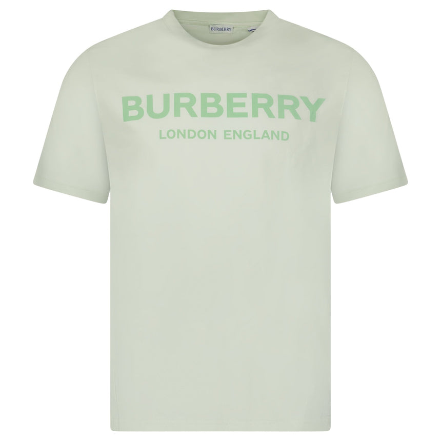 Burberry 'Ellison' London Logo Print T-Shirt Mint Green - Boinclo - Outlet Sale Under Retail