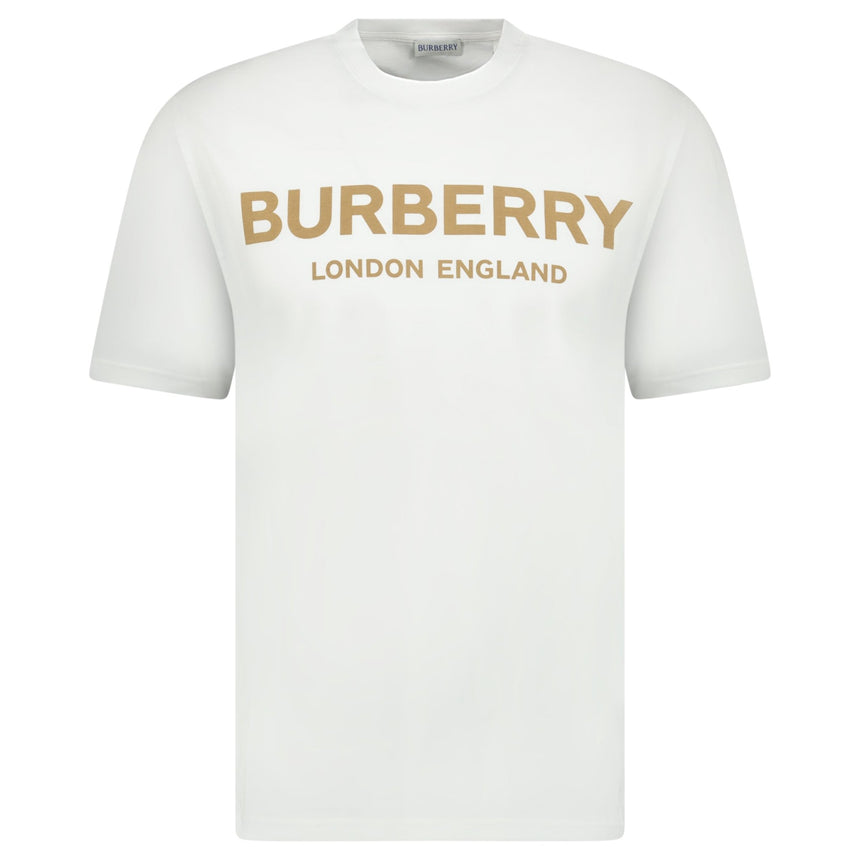 Burberry 'Ellison' London Logo Print T-Shirt White - Boinclo - Outlet Sale Under Retail