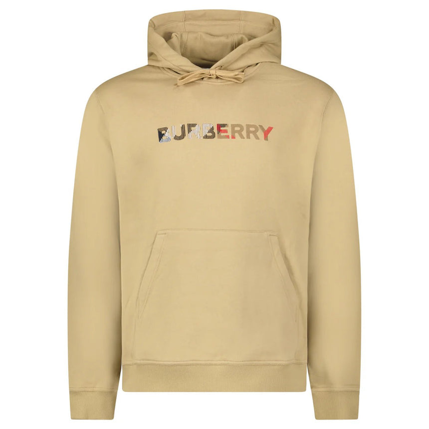 Burberry ‘Farley’ Logo Embroidered Hoodie in Archive Beige - Boinclo - Outlet Sale Under Retail