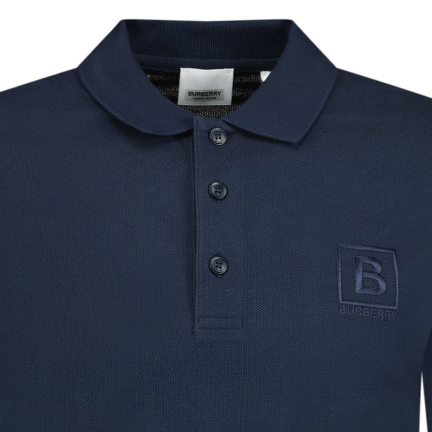 Burberry 'Gateforth' Long Sleeve Polo - Shirt Navy - Boinclo ltd - Outlet Sale Under Retail