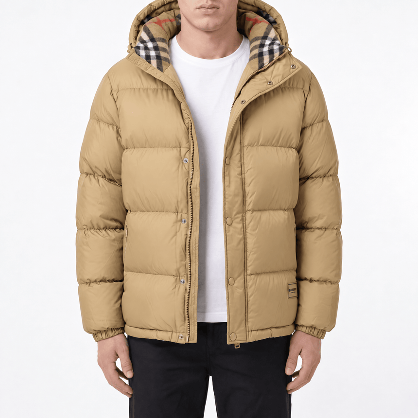 Burberry Halsby Down Puffer Jacket Beige - Boinclo - Outlet Sale Under Retail