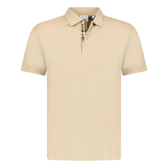 Burberry 'Hartford' Check Placket Polo Beige - Boinclo - Outlet Sale Under Retail