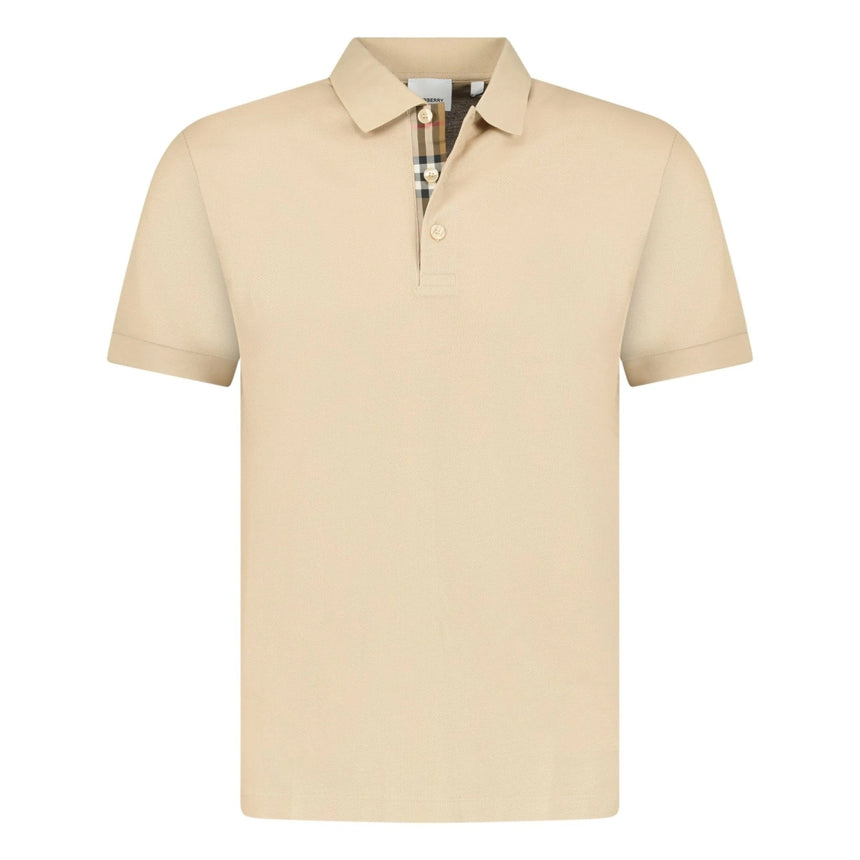 Burberry 'Hartford' Check Placket Polo Beige - Boinclo - Outlet Sale Under Retail