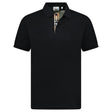 Burberry 'Hartford' Check Placket Polo Black - Boinclo - Outlet Sale Under Retail
