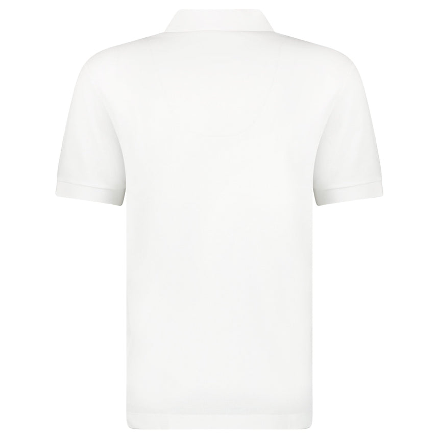 Burberry 'Hartford' Check Placket Zip Polo White - Boinclo - Outlet Sale Under Retail