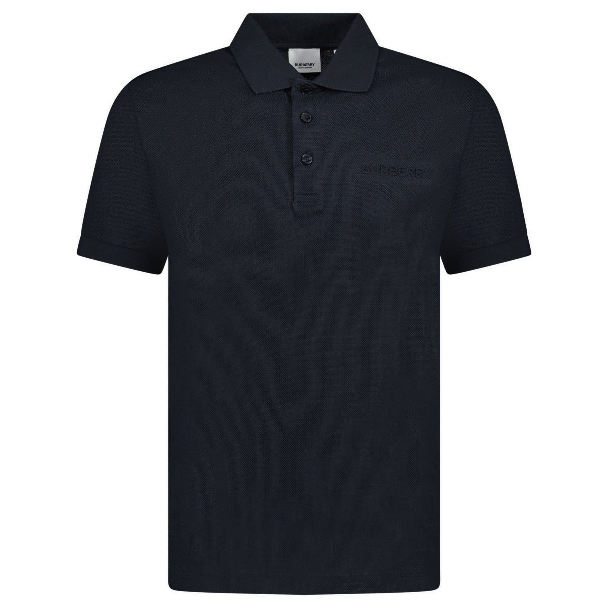 Color variation of Burberry 'Hartford' Embossed Logo Polo Black