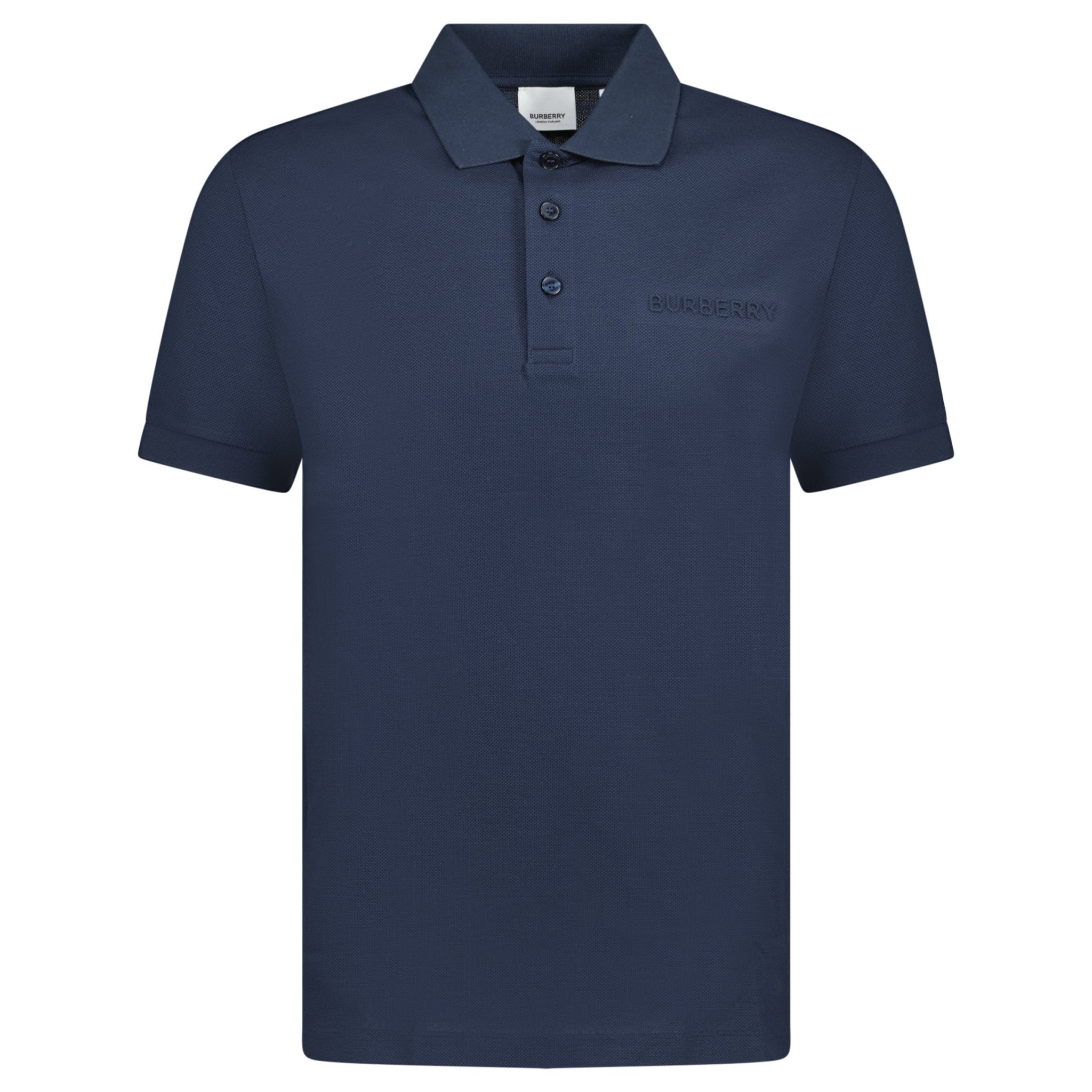 Color variation of Burberry 'Hartford' Embossed Logo Polo Navy