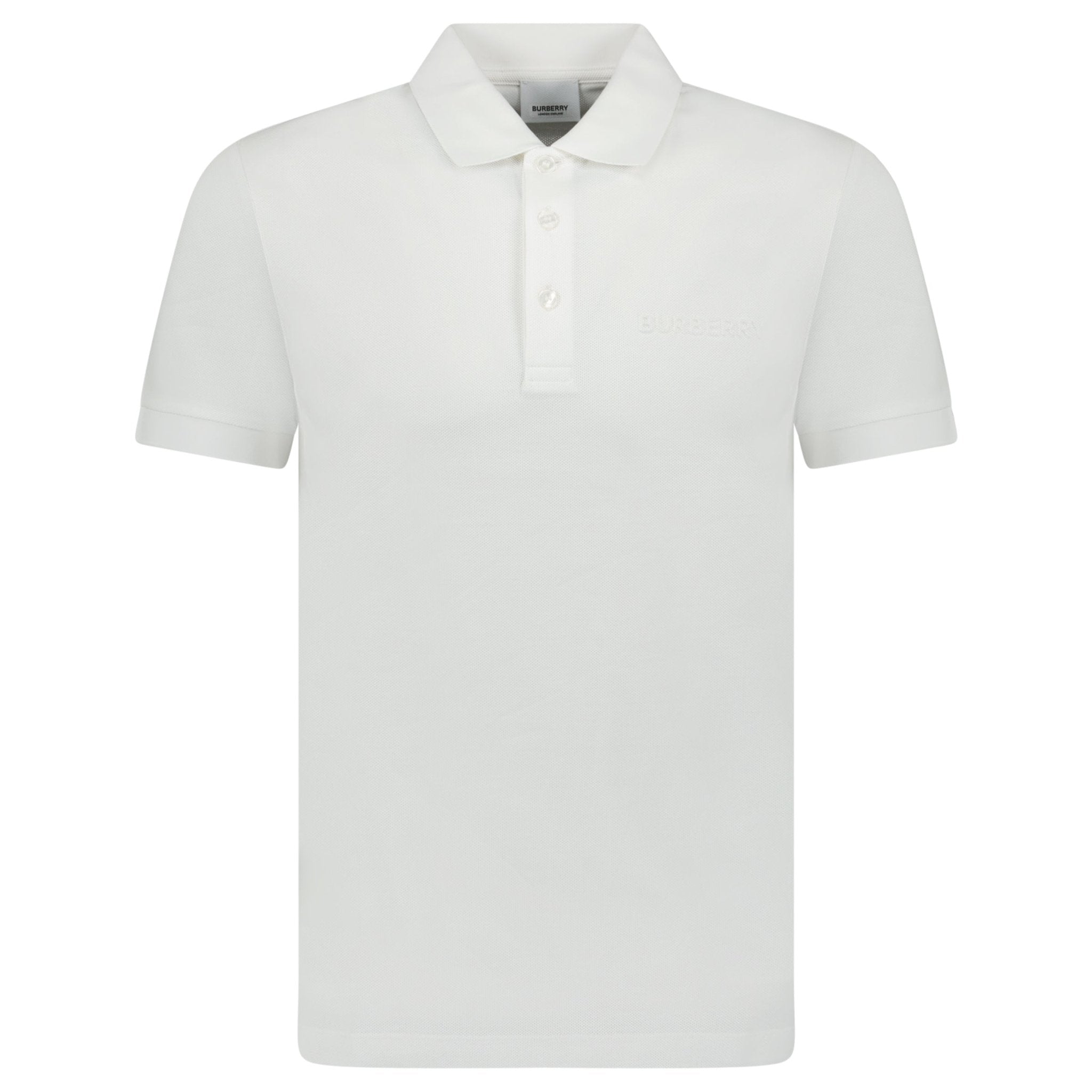 Color variation of Burberry 'Hartford' Embossed Logo Polo White