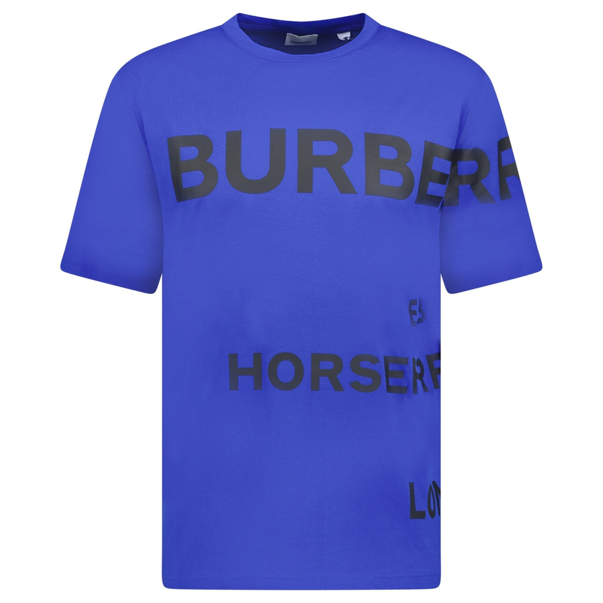 Burberry Horseferry Cotton T-Shirt Blue - Outlet Sale Always Under 