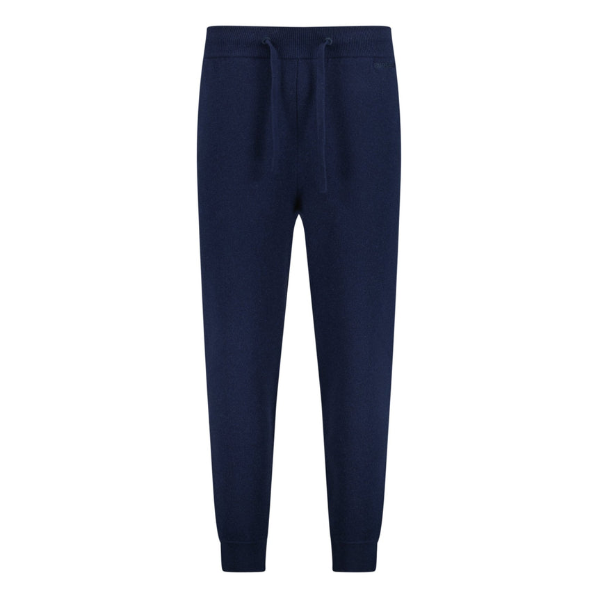 Burberry 'Hunton' Knitted Cuffed Cashmere Sweatpants Navy - Boinclo - Outlet Sale Under Retail