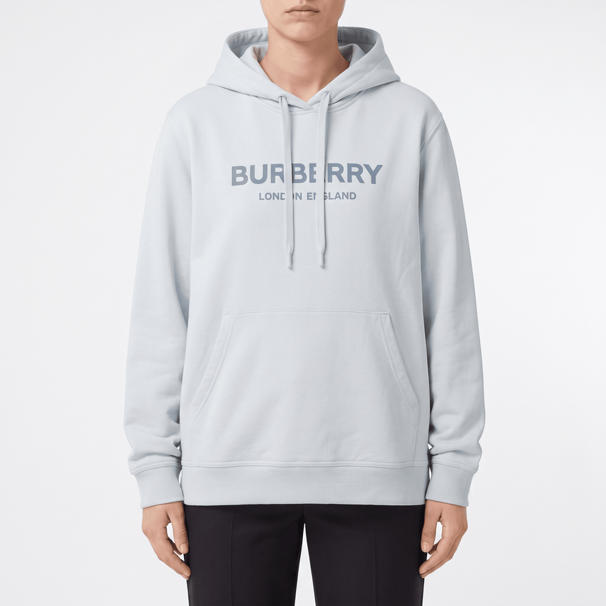 Burberry Kendall Logo Print Hoodie in Arctic Blue - Boinclo - Outlet Sale Under Retail