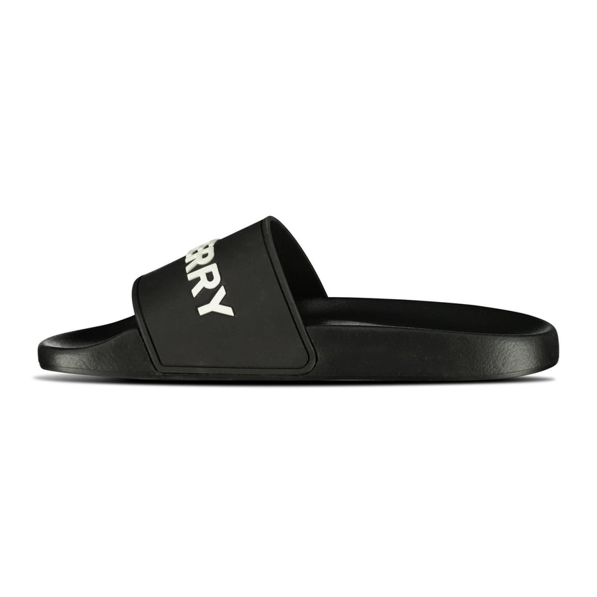 Burberry Logo Tech Furley Sliders Black - Boinclo - Outlet Sale Under Retail