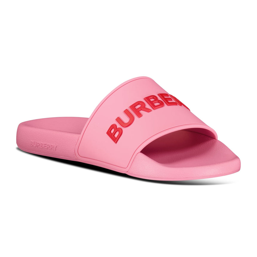 Burberry Logo Tech Furley Sliders Bubblegum Pink - Boinclo - Outlet Sale Under Retail