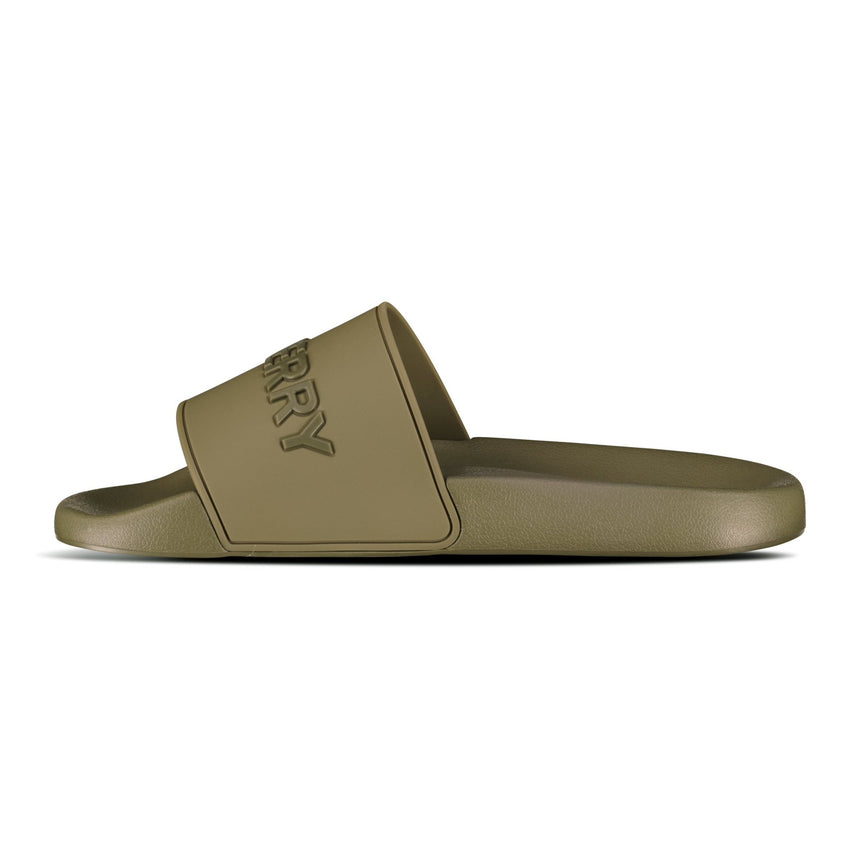 Burberry Logo Tech Furley Sliders Dark Green - Boinclo - Outlet Sale Under Retail