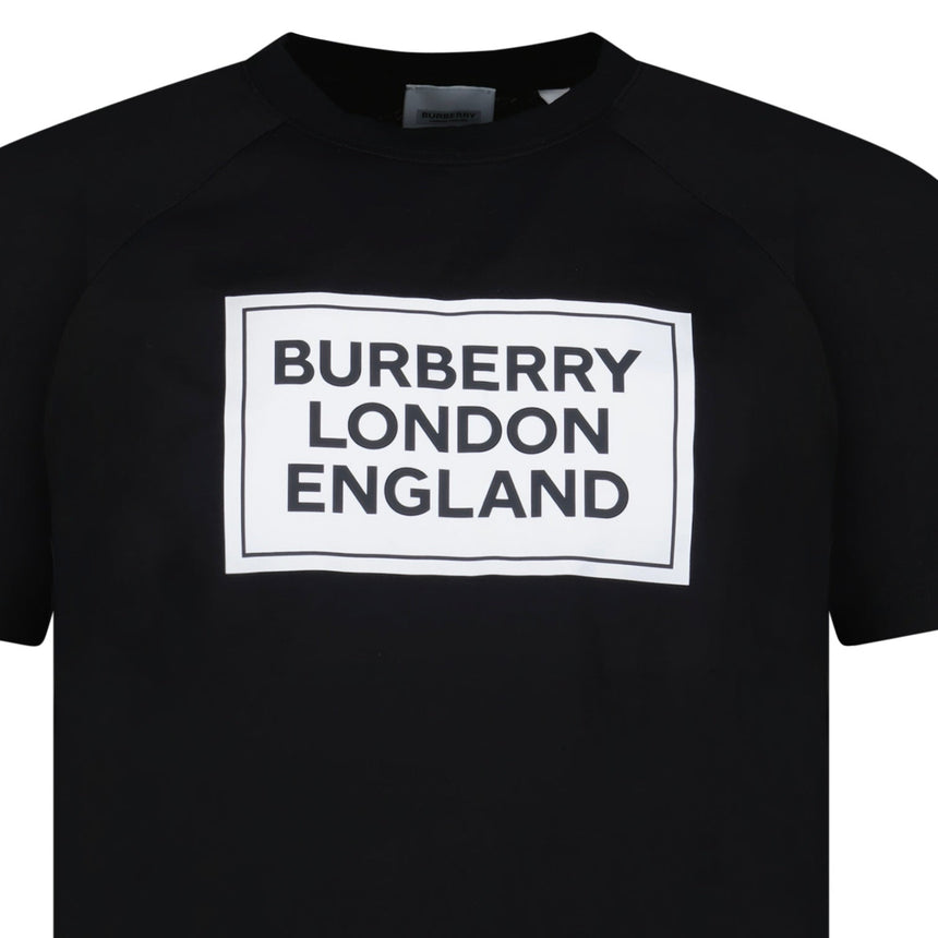 Burberry 'Margot' London England Logo T-Shirt Black - Boinclo - Outlet Sale Under Retail