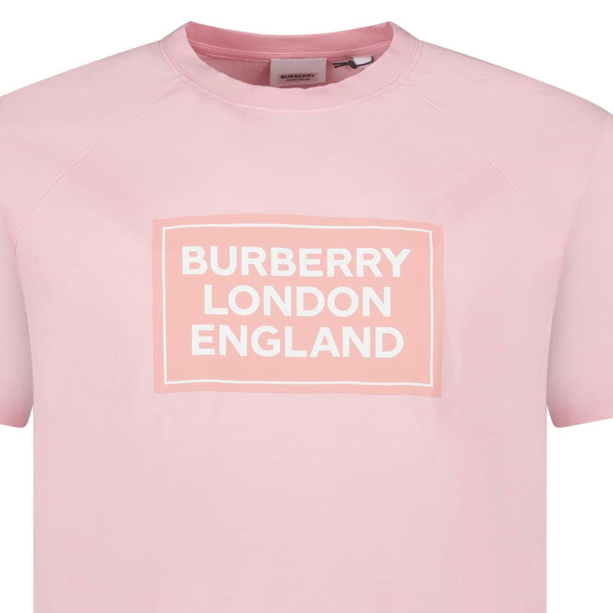 Burberry 'Margot' London England Logo T-Shirt Pink - Boinclo - Outlet Sale Under Retail