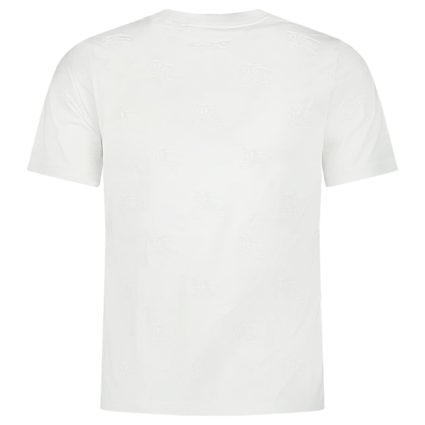 Burberry 'Margot' Rubber Horse Logo T-Shirt White - Boinclo - Outlet Sale Under Retail
