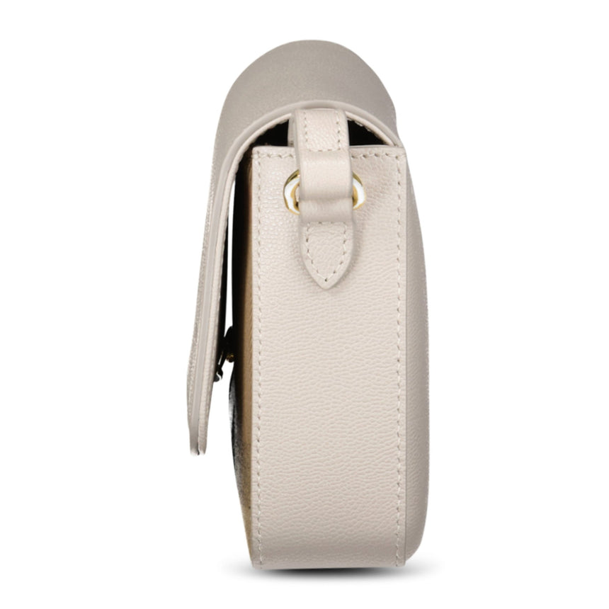 Burberry 'New Hampshire' Leather Shoulder Bag Limestone Grey - Boinclo - Outlet Sale Under Retail