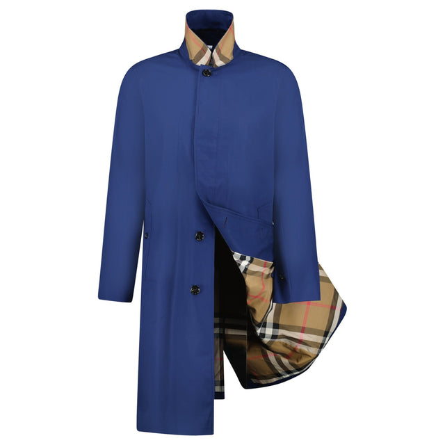 Burberry 'Pennan' Button Up Long Trench Jacket Navy - Boinclo - Outlet Sale Under Retail
