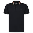 Burberry 'Pierson' TB Collar Polo - Shirt Black - Boinclo - Outlet Sale Under Retail