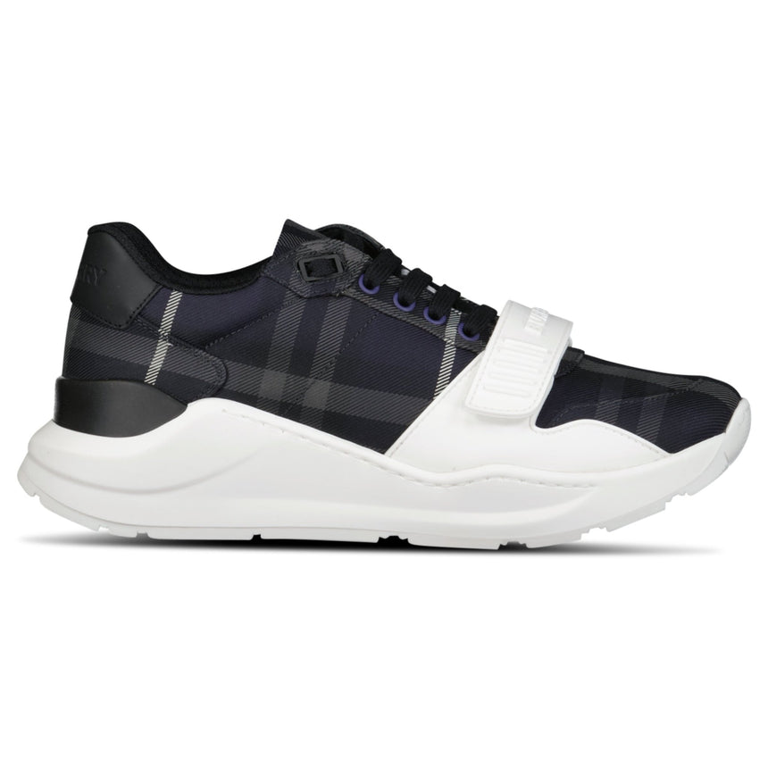 Burberry 'Ramsey Runner' Trainers Storm Blue Check - Boinclo - Outlet Sale Under Retail