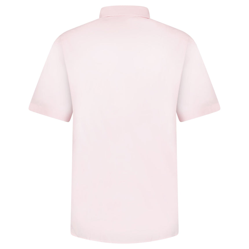 Burberry 'Shefford' Check Placket Short Sleeve Shirt in Pale Pink - Boinclo - Outlet Sale Under Retail