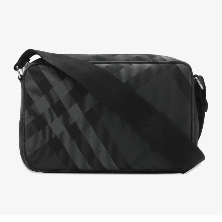 Burberry Slim Grid Crossbody Bag in Charcoal Black - Boinclo - Outlet Sale Under Retail