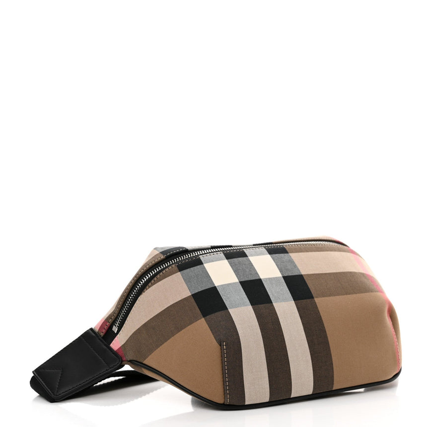 Burberry 'Sonny' Bum/Side Taupe Brown Check Bag - Boinclo - Outlet Sale Under Retail