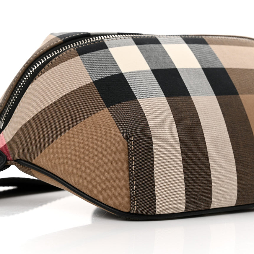 Burberry 'Sonny' Bum/Side Taupe Brown Check Bag - Boinclo - Outlet Sale Under Retail