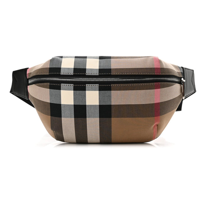 Burberry 'Sonny' Bum/Side Taupe Brown Check Bag - Boinclo - Outlet Sale Under Retail