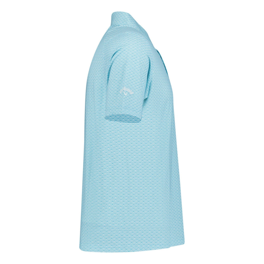 Callaway Trademark Print Golf Polo Blue Scuba - Boinclo - Outlet Sale Under Retail