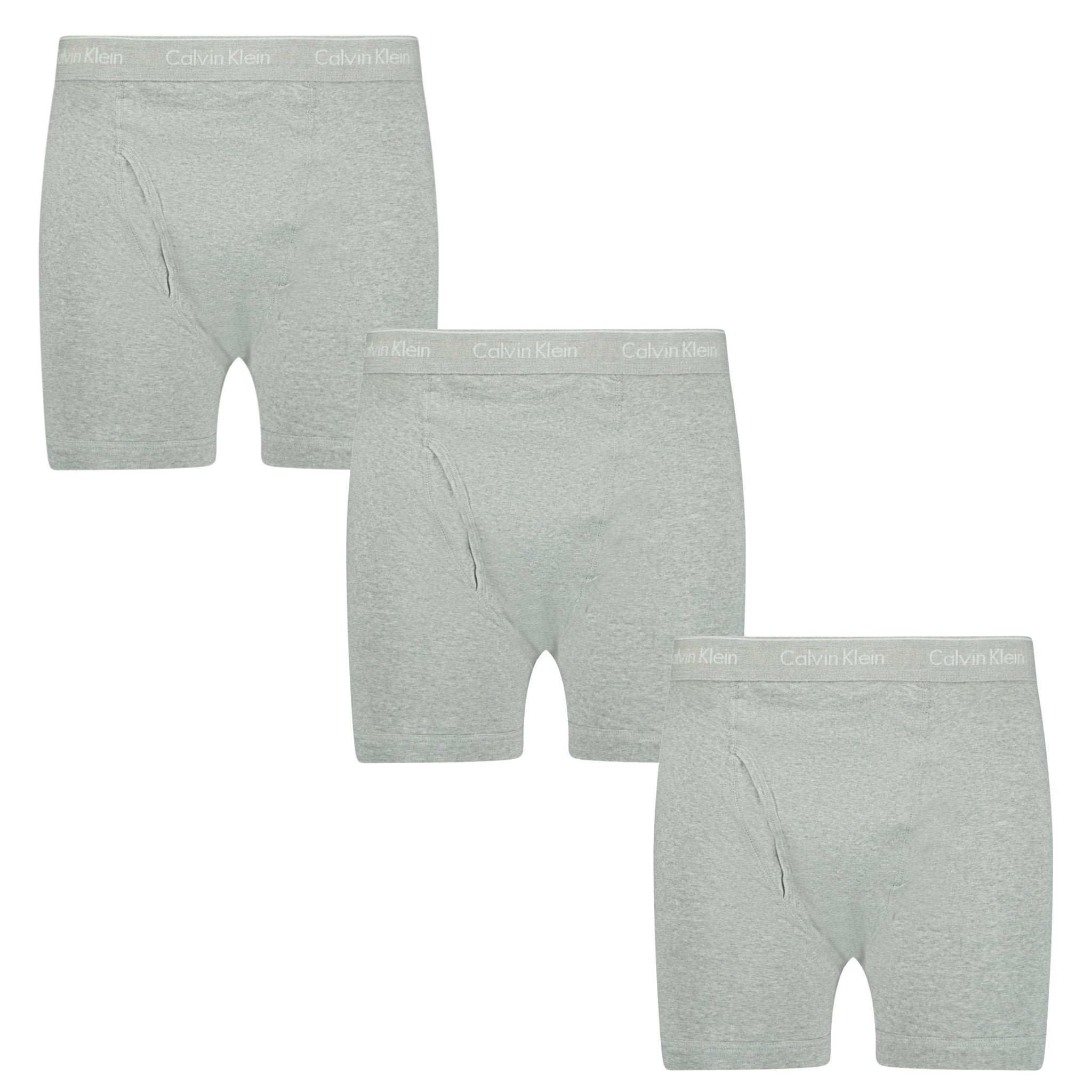 Color variation of Calvin Klein Stencil Logo Cotton Stretch Boxers Grey (3 Pack)