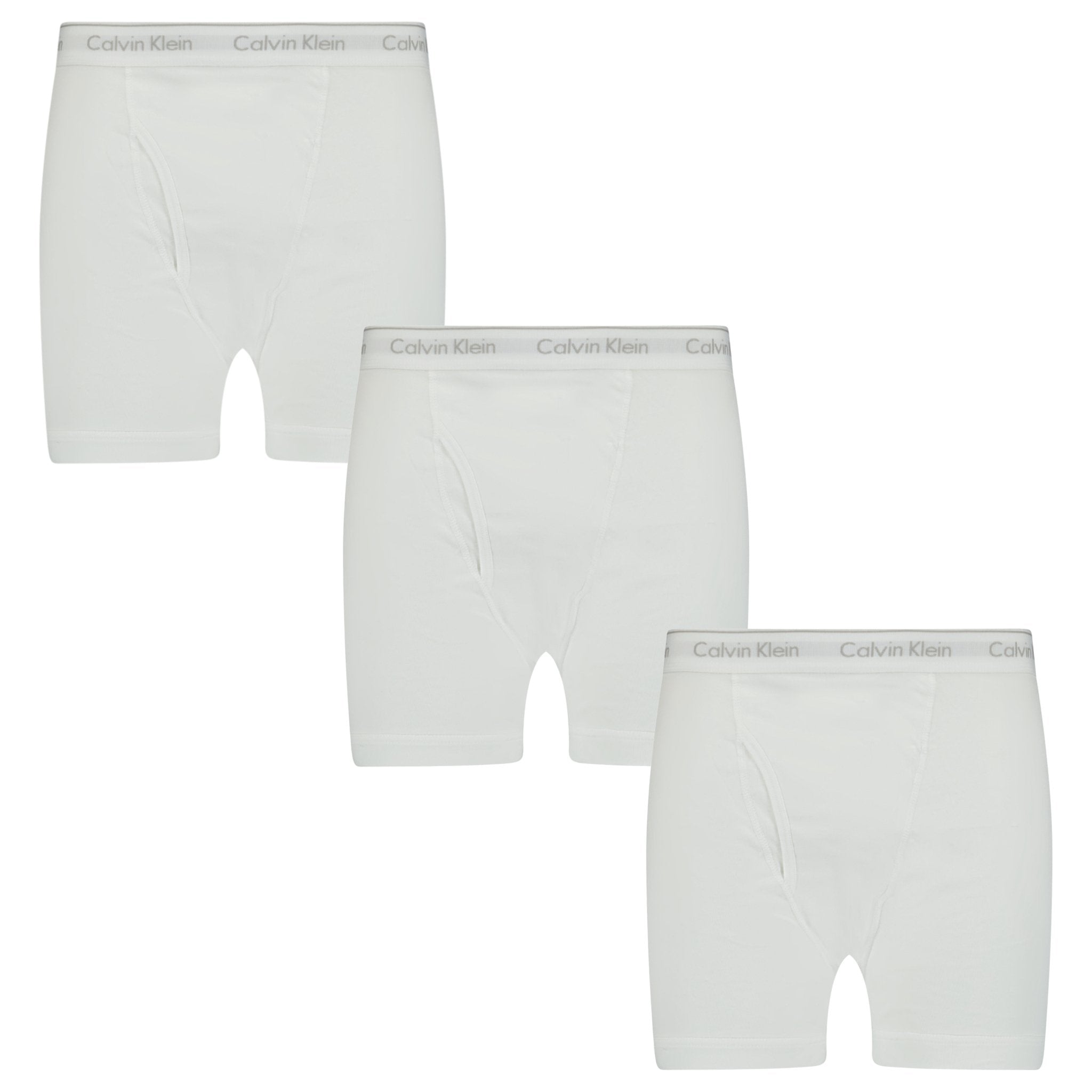 Color variation of Calvin Klein Stencil Logo Cotton Stretch Boxers White (3 Pack)