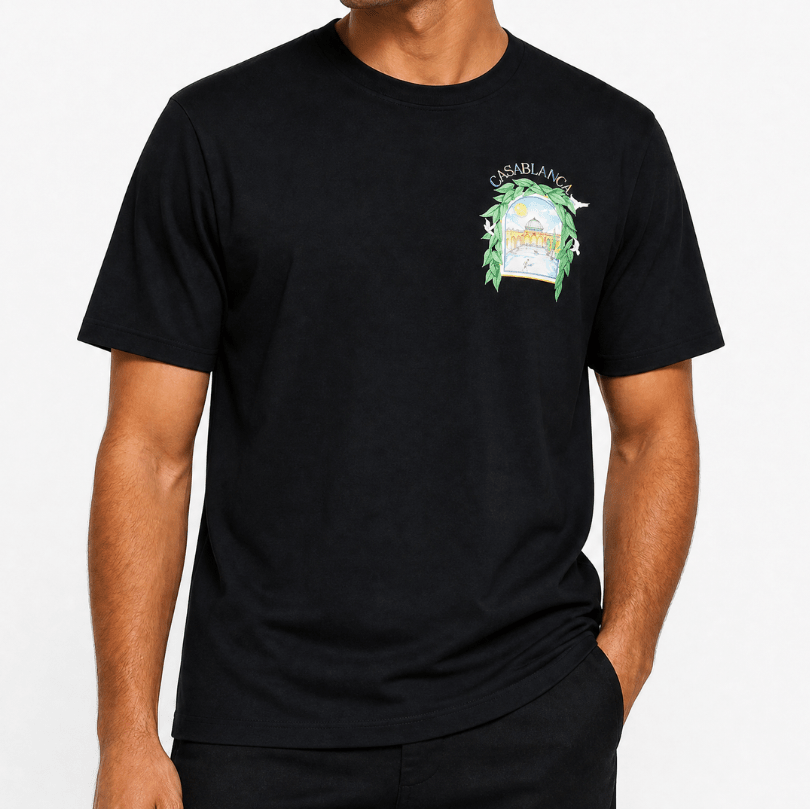 Casablanca L'Arche Tennis Club T-Shirt in Black - Boinclo - Outlet Sale Under Retail
