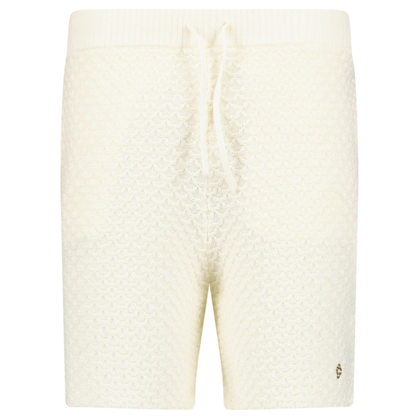 Casablanca Logo Textured Cotton-Blend Shorts in Light Beige - Boinclo - Outlet Sale Under Retail
