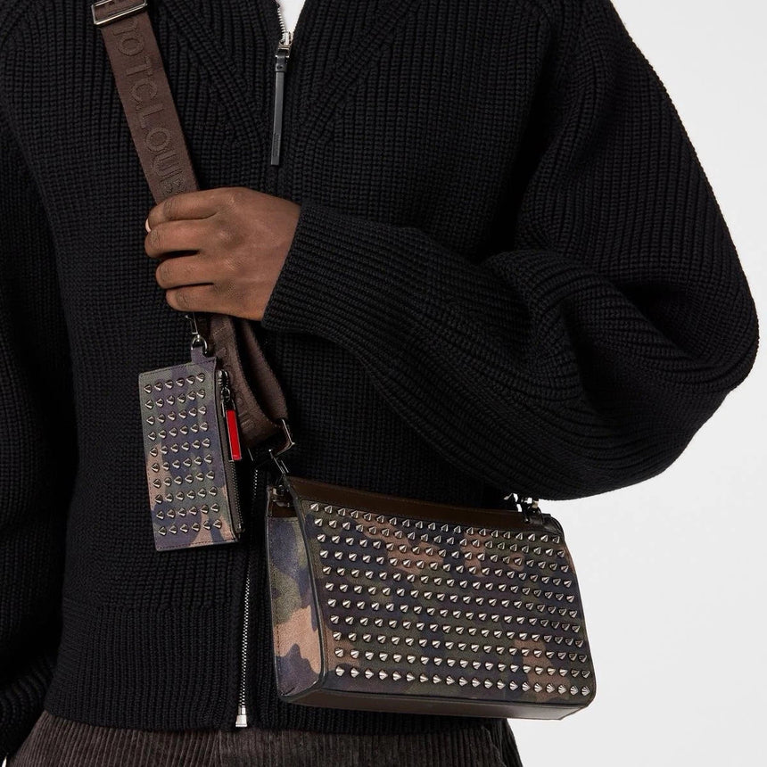 Christian Louboutin Funky Crossbody Bag in Café Green Met - Boinclo - Outlet Sale Under Retail
