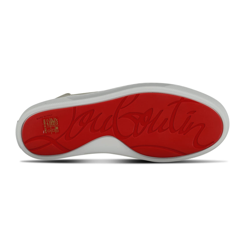 Christian Louboutin Happyrui Leather Low Top Trainers in Beige - Boinclo - Outlet Sale Under Retail