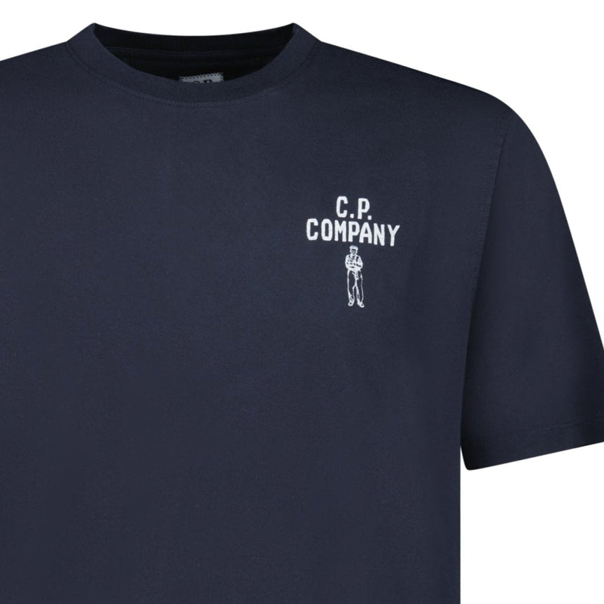 CP Company 30/1 Jersey British Sailor T-Shirt in Navy - Boinclo - Outlet Sale Under Retail