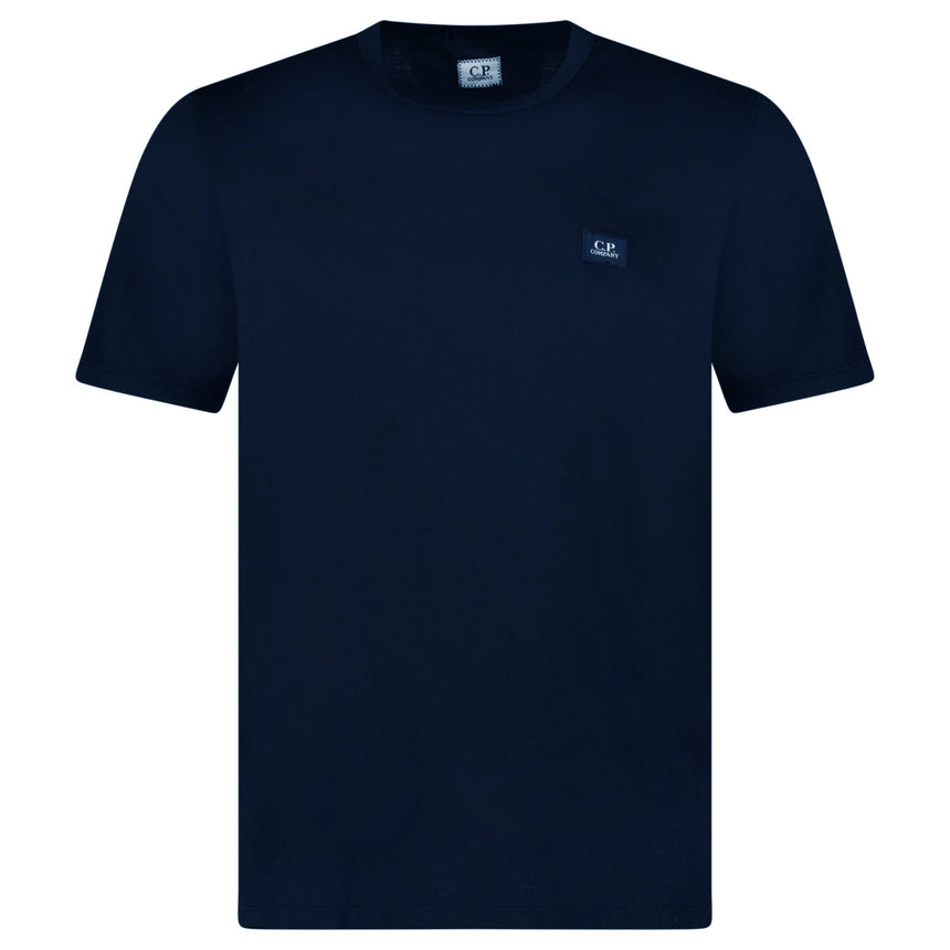 CP Company 30/1 Jersey Logo Patch Navy T-Shirt - Boinclo - Outlet Sale Under Retail
