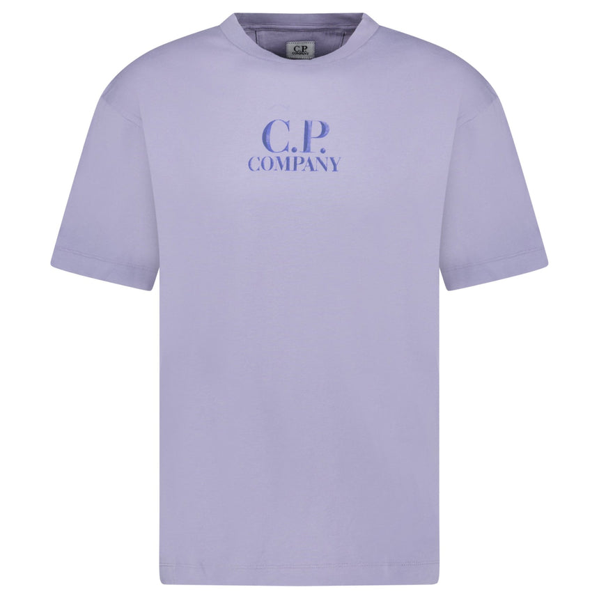 CP Company 30/1 Jersey Logo T-Shirt Lavender Violet - Boinclo - Outlet Sale Under Retail