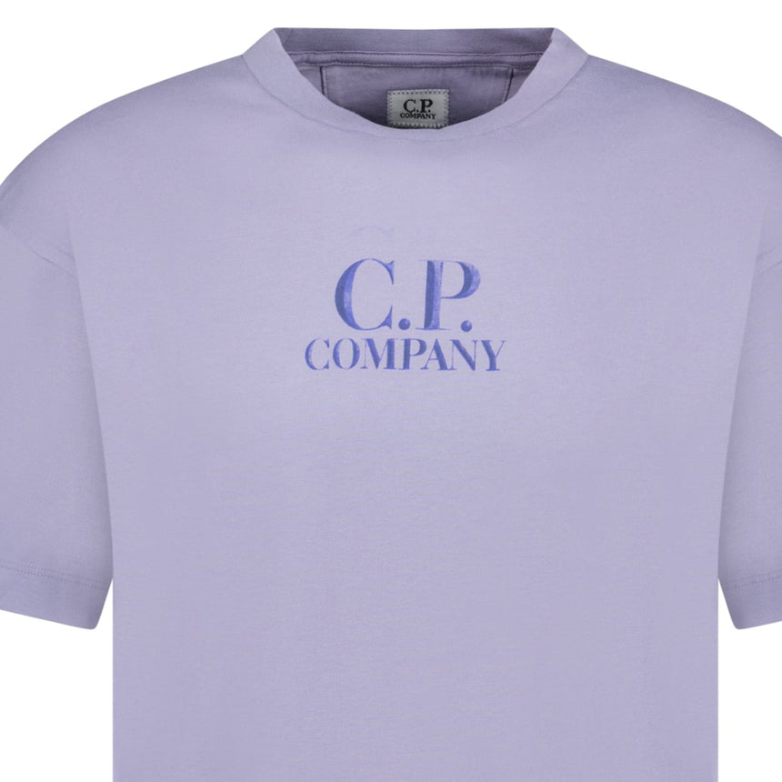 CP Company 30/1 Jersey Logo T-Shirt Lavender Violet - Boinclo - Outlet Sale Under Retail