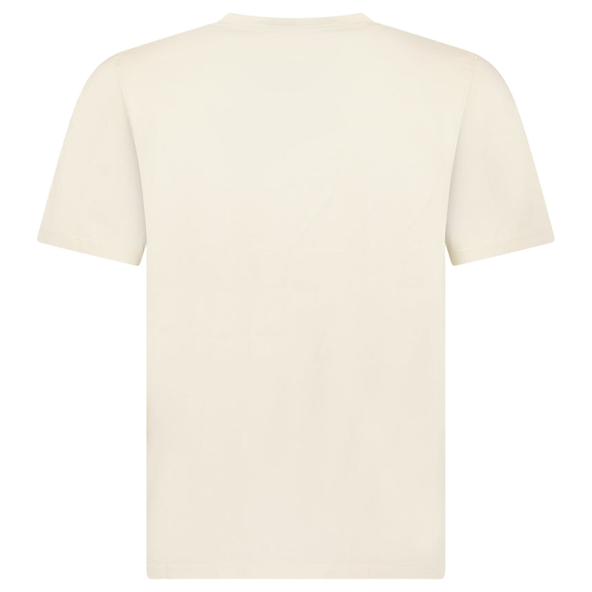 CP Company 30/1 Jersey Short Sleeve Faded Logo T-Shirt in Frozen Dew Beige - Boinclo - Outlet Sale Under Retail