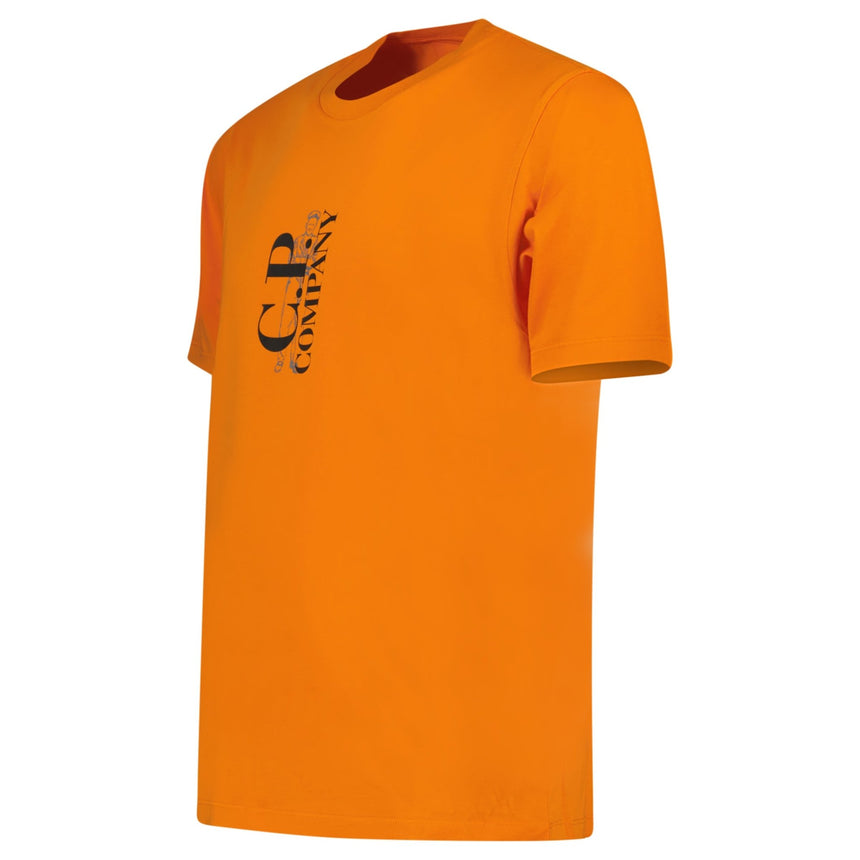 CP Company 30/1 Sailor Logo T-Shirt Russet Orange - Boinclo - Outlet Sale Under Retail