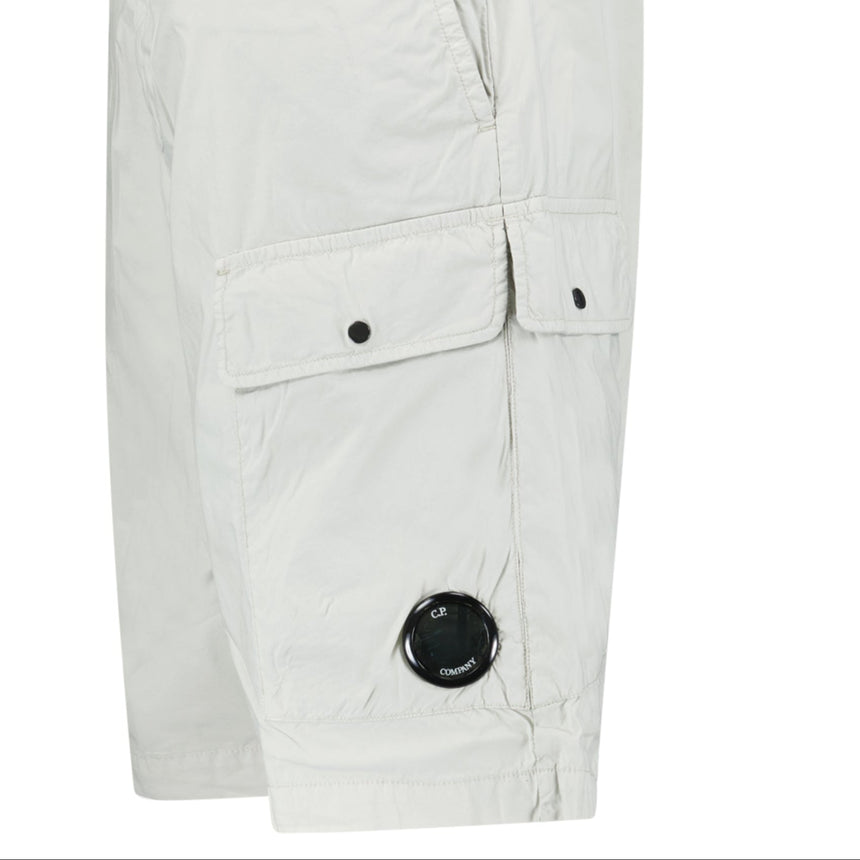 CP Company 50 Fili Lens Cargo Shorts in Blue Fox - Boinclo - Outlet Sale Under Retail