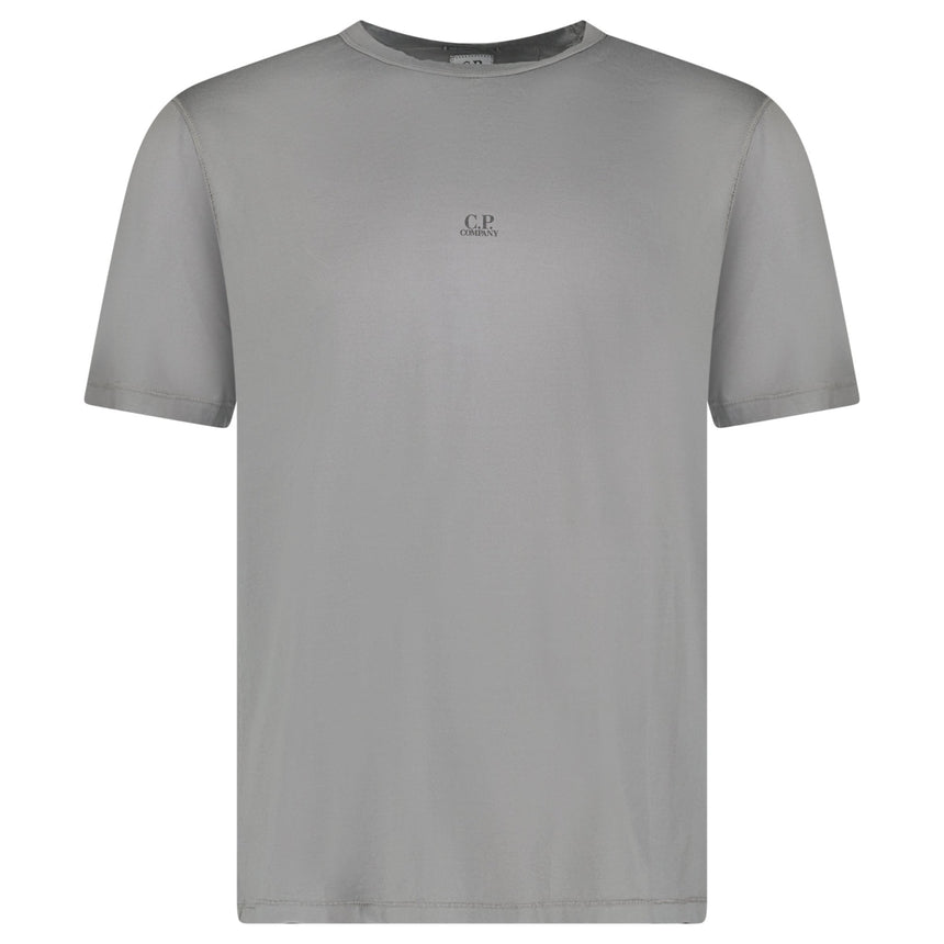 CP Company 70/2 Mercerised Jersey Logo Patch T-Shirt in Grey - Boinclo - Outlet Sale Under Retail