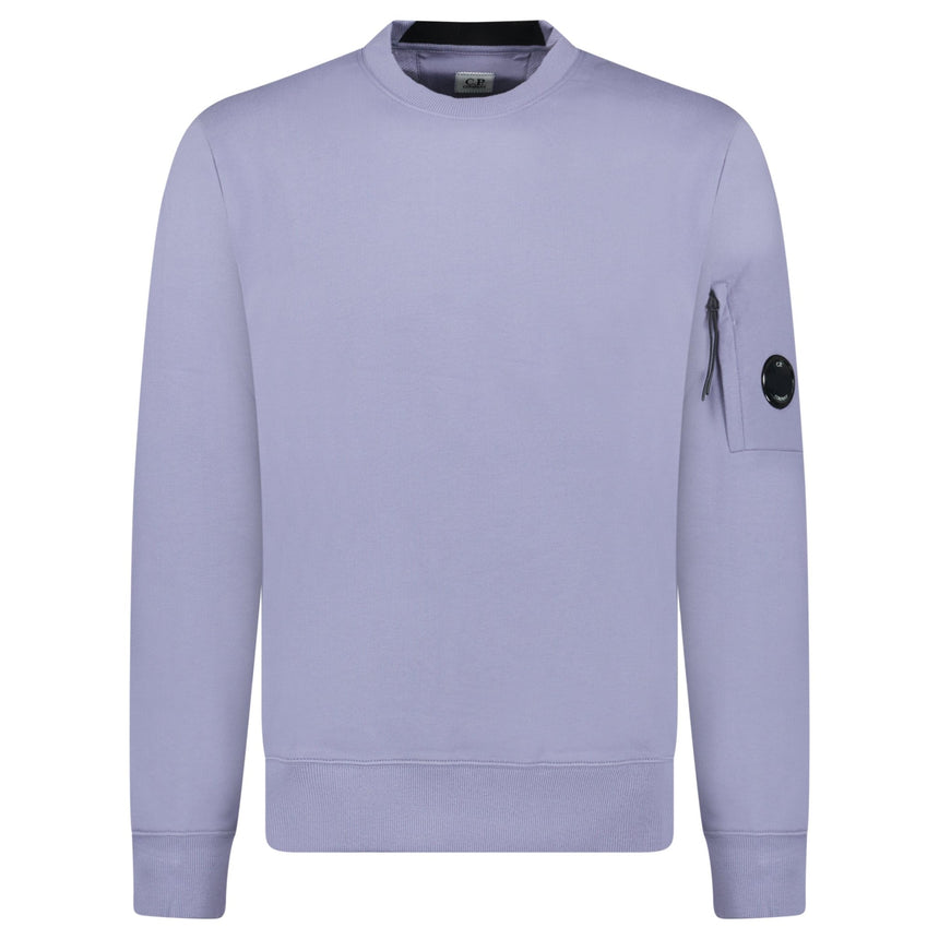 CP Company Arm Lens Diagonal Sweatshirt Lavender Violet - Boinclo - Outlet Sale Under Retail