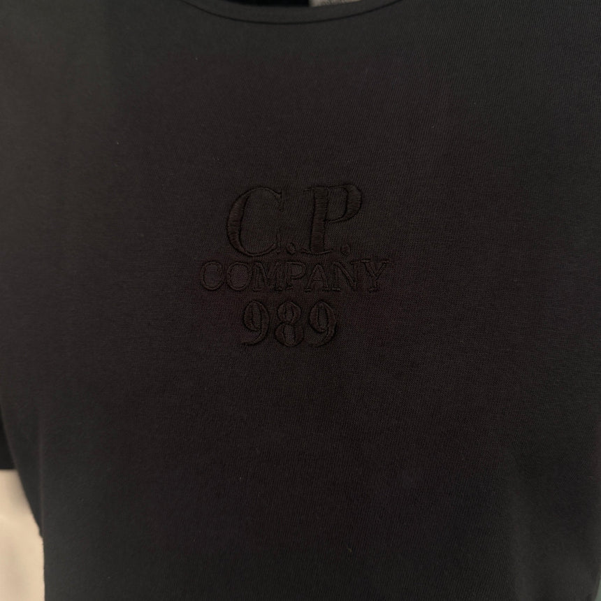 CP Company Black 20/1 Jersey Boxy Logo T-Shirt - Boinclo - Outlet Sale Under Retail